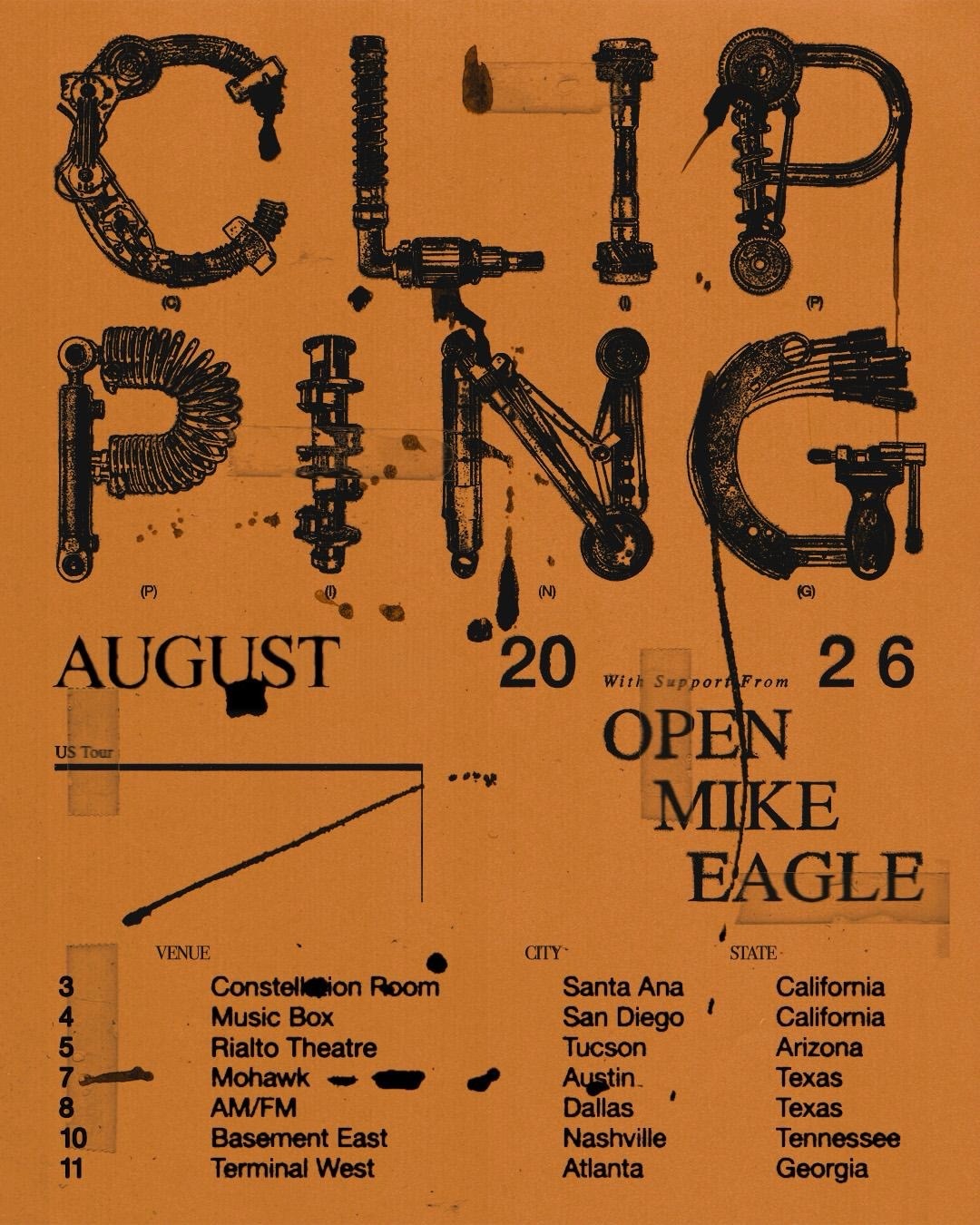 Open Mike Eagle Neighborhood Gods International Tour Poster 2026